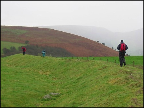 A Larry view of the Offa's Dyke embankment