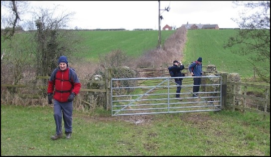Peter leading the way after our 'cuppa' stop.