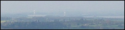 A part of Larry's photograph of the River Severn and Bridge seen from Wootton Hill. 