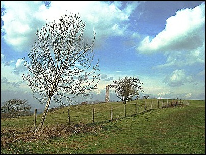 Looking back towards Nibley Knoll and the Tyndale Monument.