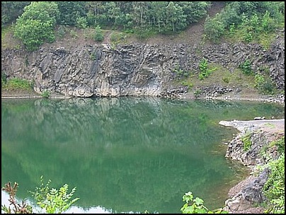 The lake near the bottom - eastern end - of the Gullet. Another Larry picture.