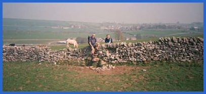 Mick and Barry with Over Haddon in the distance. A Larry Photo