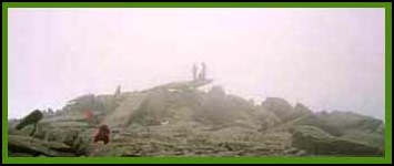 Cantilever Rock in a Glyders' mist.
