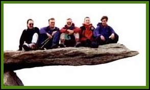 Boys on Canilever Rock - Larry, Barry, Mick, Greg and Mark