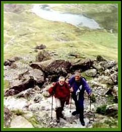Mick and Barry taking a rest for a photo.