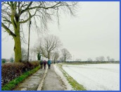 The hard walking surface on the top of Harby Hills .