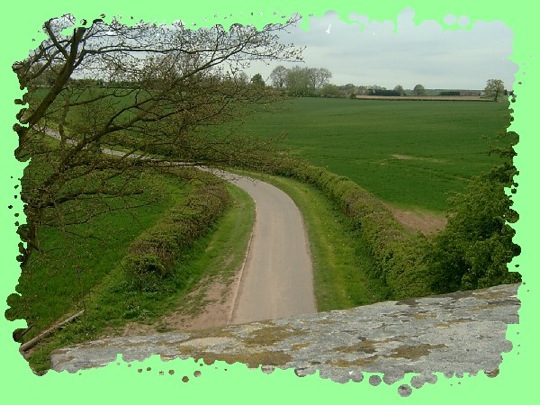 The view from the bridge over Hollis Lane.