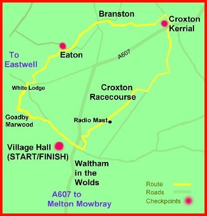 Mao of the 10 mile Waltham Winder Route.