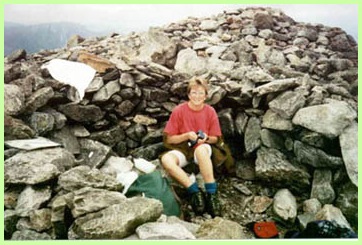 Anne having a break. I think she's on Carnedd Llywelyn.
