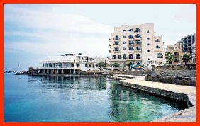 Gilleriu Harbour Hotel at St Paul's Bay.