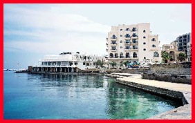 Gilleriu Harbour Hotel at St Paul's Bay.