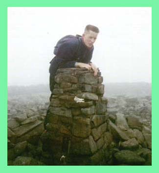 Greg on the top of Foel Fras Aug 93.