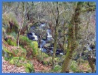 A bird's eye view of one of the waterfalls along Burbage Brook .