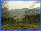Gate with Curbar Beyond .