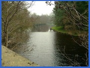 The River Derwent seen from Froggatt Village .