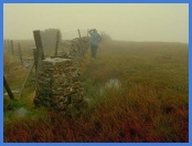 The trig point on top of GKH.  In bad weather all you can do is turn your back to the wind and hold on to your hat .