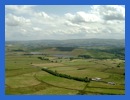 The view from half way up Pendle Hill .