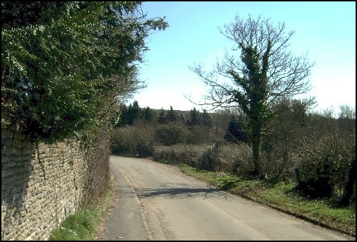 Leaving Coberley on the Gloucestershire Way