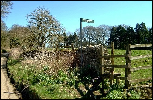 The Gloucestershire Way just past Coberley Court.