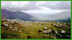 Looking towards Llanberis from the Pyg Track.
