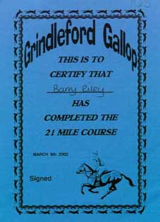 My Gallop Certificate