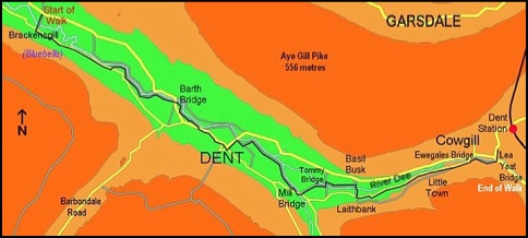 Our route through Dentdale .